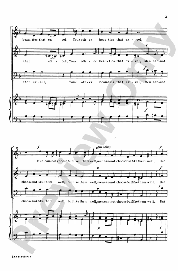 Madrigals (from the XVIIth Century) – SAB, a cappella Set I - (3) Choral Octavo (Digital Download)