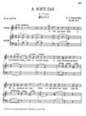 Soft Day F - Charles Villiers Stanford - Classical Vocal Stainer & Bell Vocal Score