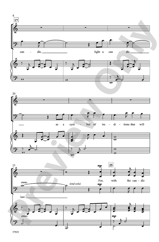 Light a Candle – 3-Part Mixed / SAB Choral Octavo (Digital Download)