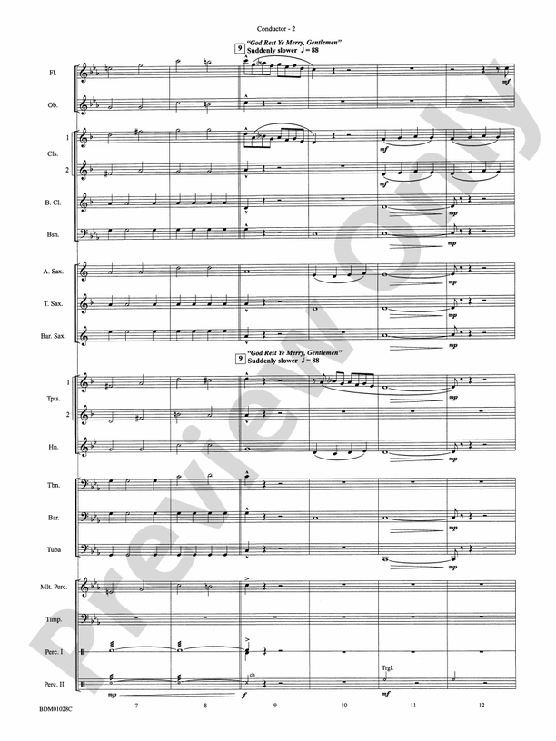 Christmas Around the World - Concert Band Conductor Score & Parts (Digital Download)