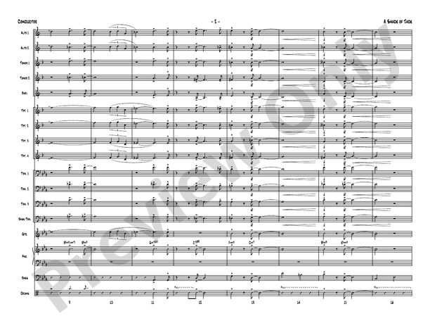 A Shade of Jade – Jazz Ensemble Conductor Score & Parts (Digital Download)