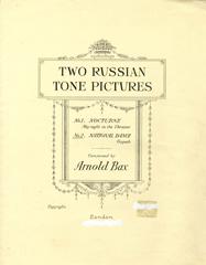 Bax - No.2 Gopak (Two Russian Tone-Pictures) 'National Dance' - Piano Solo (Digital Download)