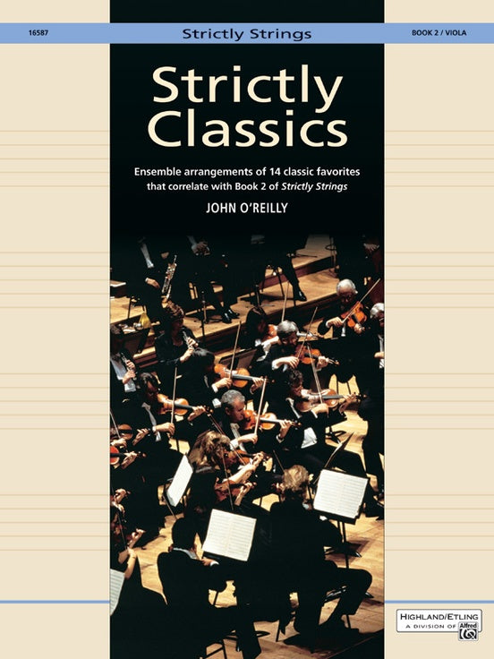 Strictly Classics Book 2 - Viola Part edited by O'Reilly Alfred 16587