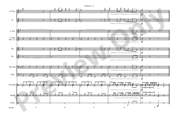 Grenade – Marching Band Conductor Score & Parts (Digital Download)