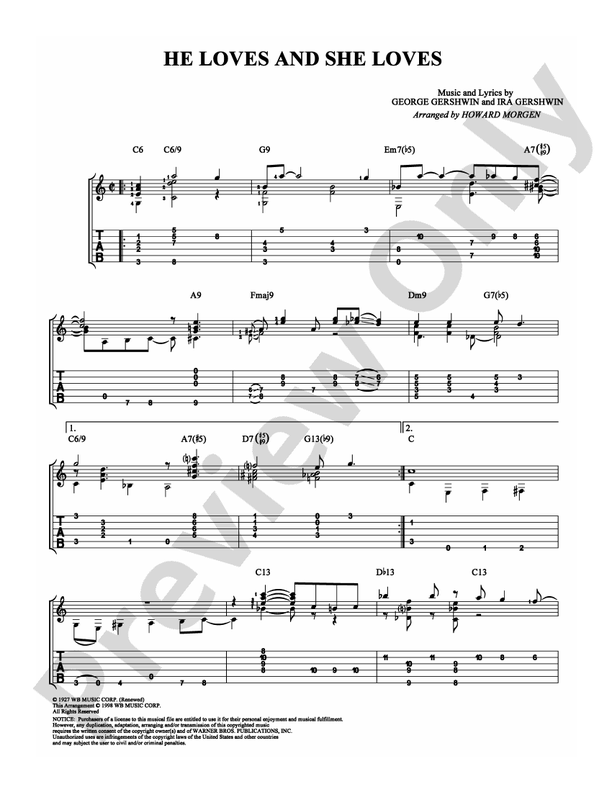 He Loves and She Loves - Guitar TAB (Digital Download)