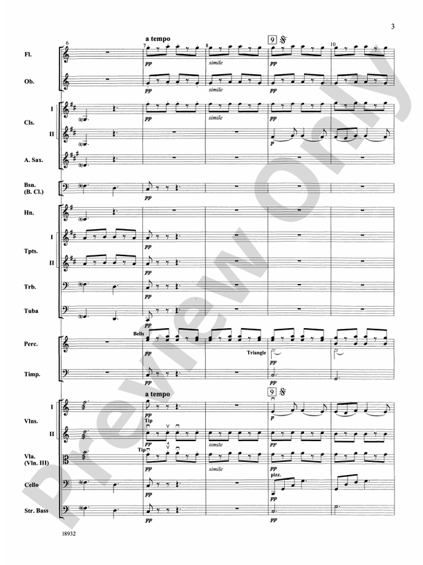Barcarolle from "The Tales of Hoffman" – Full Orchestra Conductor Score & Parts (Digital Download)