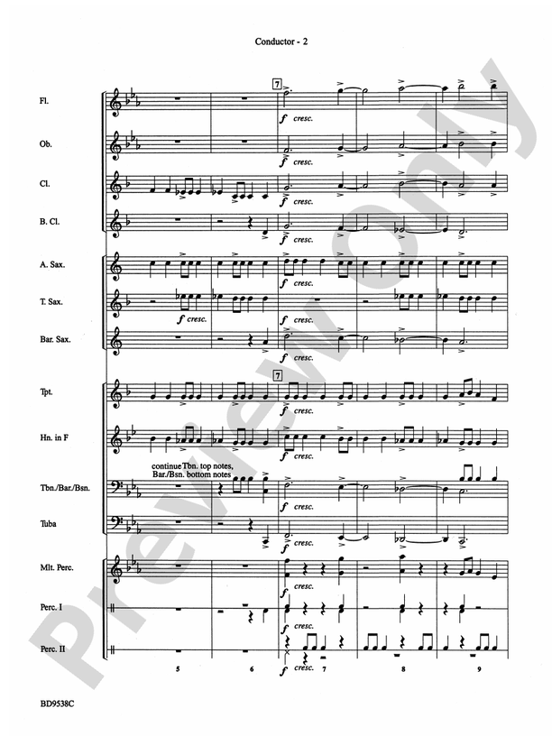 Excelcia - Concert Band Conductor Score & Parts (Digital Download)