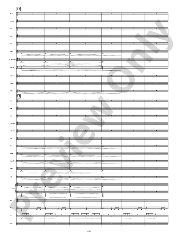 Hot As Blue Blazes - Concert Band Conductor Score & Parts (Digital Download)