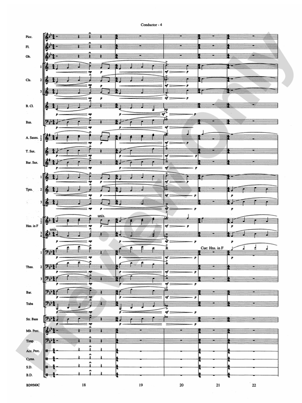 Waterdance - Concert Band Conductor Score & Parts (Digital Download)