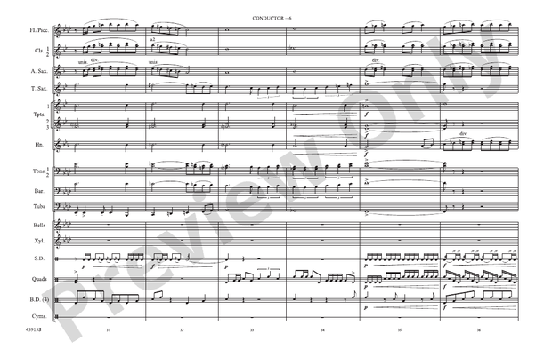 Con Slancio – Marching Band Conductor Score & Parts (Digital Download)