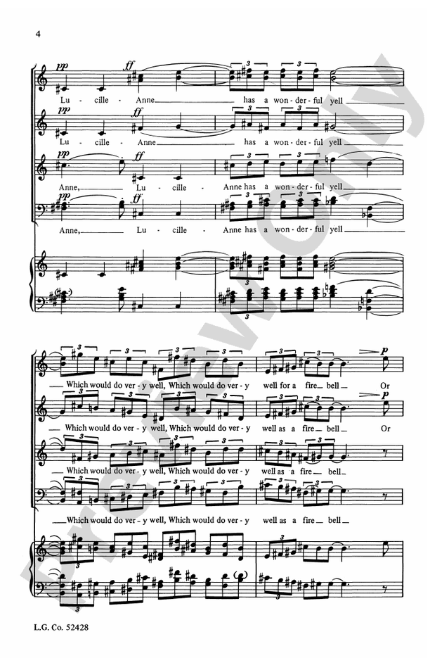 Lucille-Anne / Jeff (from The Way They Are) – SATB Choral Octavo (Digital Download)