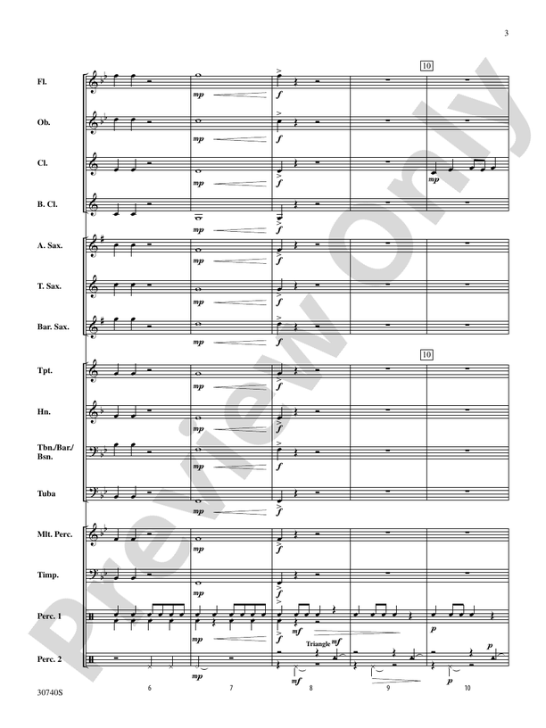 Regency Fanfare - Concert Band Conductor Score & Parts (Digital Download)