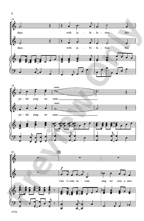 Canticum Novum – 2-Part Choral Octavo (Digital Download)