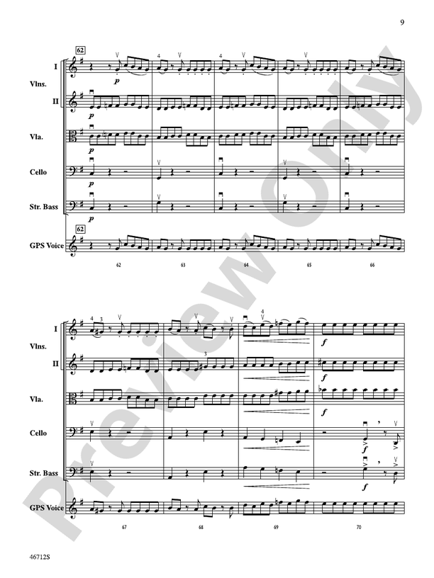 GPS - String Orchestra Conductor Score & Parts (Digital Download)