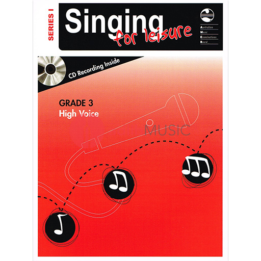Singing For Leisure Series 1 Grade 3 - High Voice/CD AMEB 1203076339