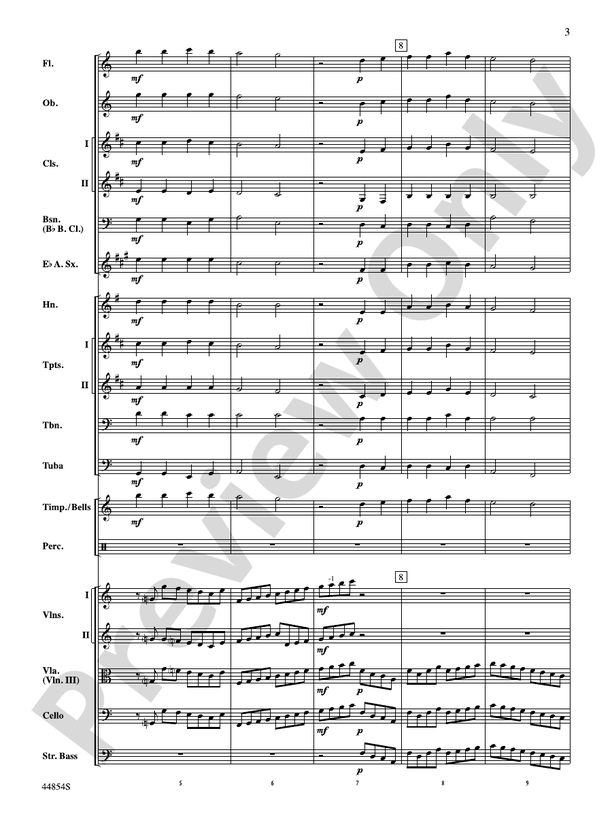 Romeo and Juliet Overture – Highland/Etling Full Orchestra Conductor Score & Parts (Digital Download)