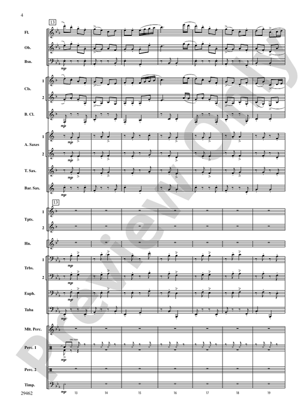 Fantasy on an Early American Marching Tune - Concert Band Conductor Score & Parts (Digital Download)