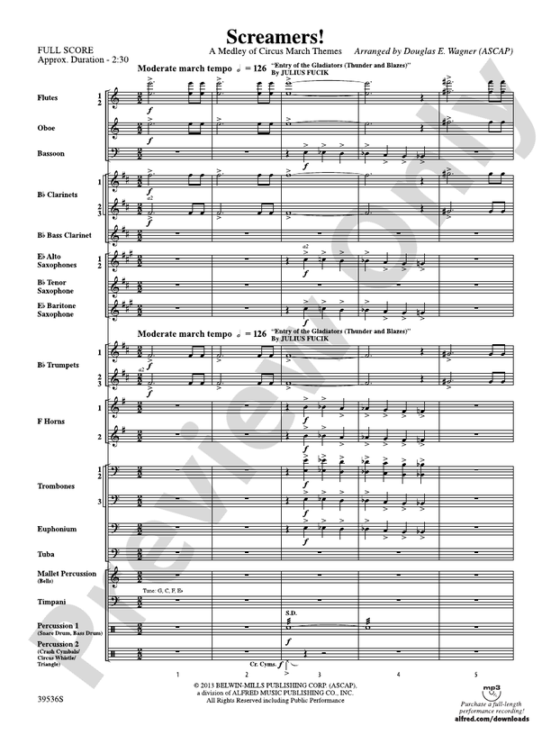Screamers! - Concert Band Conductor Score & Parts (Digital Download)