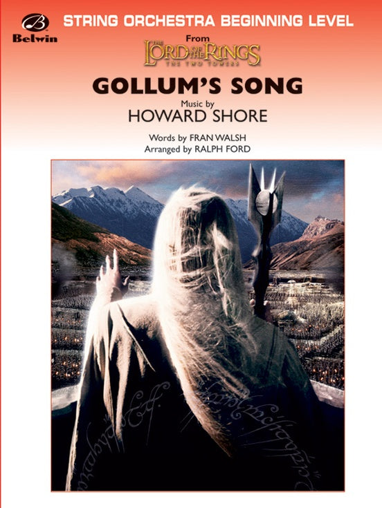 Gollum's Song (from The Lord of the Rings: The Two Towers) – String Orchestra Conductor Score & Parts (Digital Download)