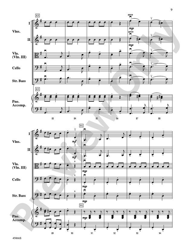 The Polka Dot Polka - String Orchestra Conductor Score & Parts (Digital Download)