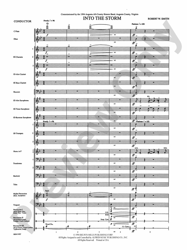 Into the Storm - Concert Band Conductor Score & Parts (Digital Download)