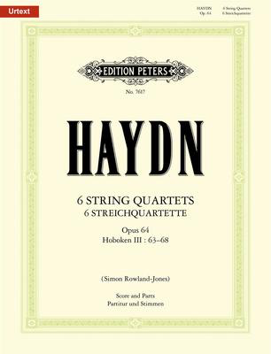 Haydn - String Quartets Op64 Hob.III/63-68 - String Quartet Score/Parts Peters