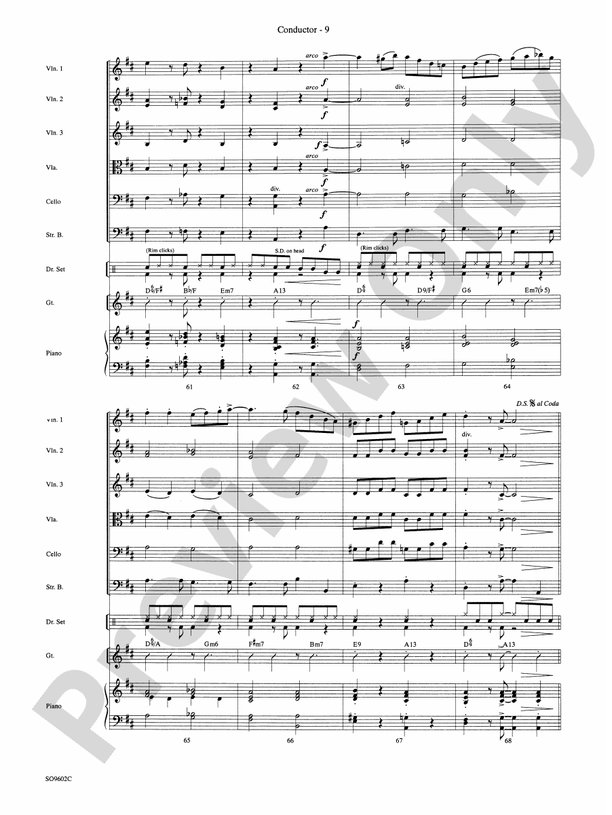 I Got Rhythm (Arr. Calvin Custer) - String Orchestra Conductor Score & Parts (Digital Download)