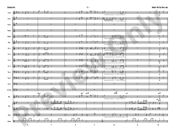 When You're Smiling – Jazz Ensemble Conductor Score & Parts (Digital Download)