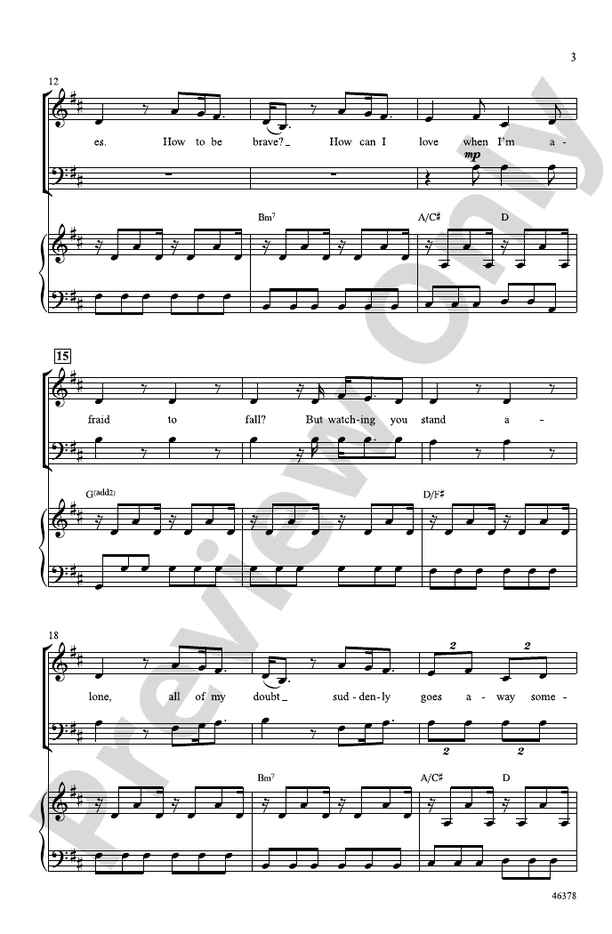 A Thousand Years - 3-Part Mixed Choral Octavo (Digital Download)