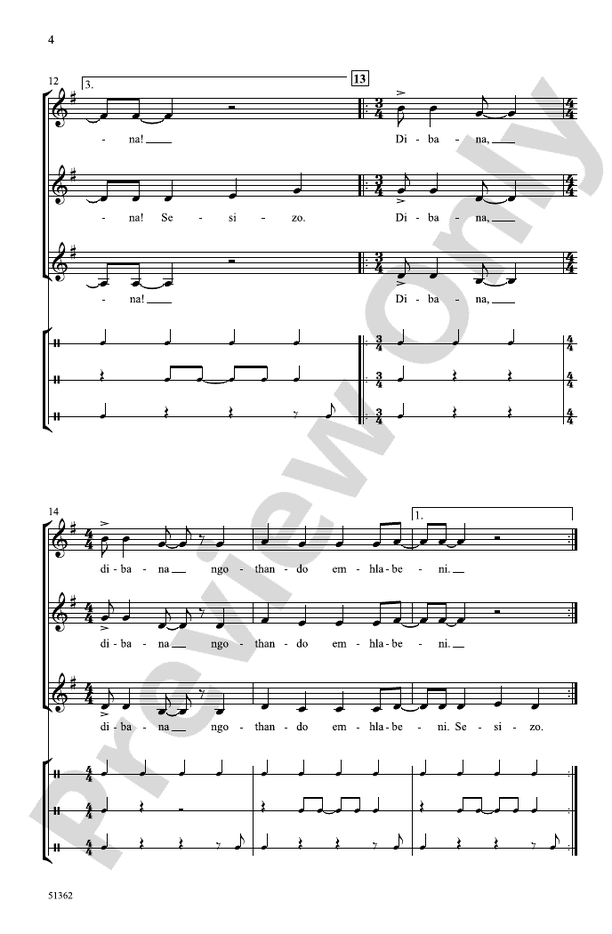 Shona Malanga - SSA A Cappella Choral Octavo (Digital Download)