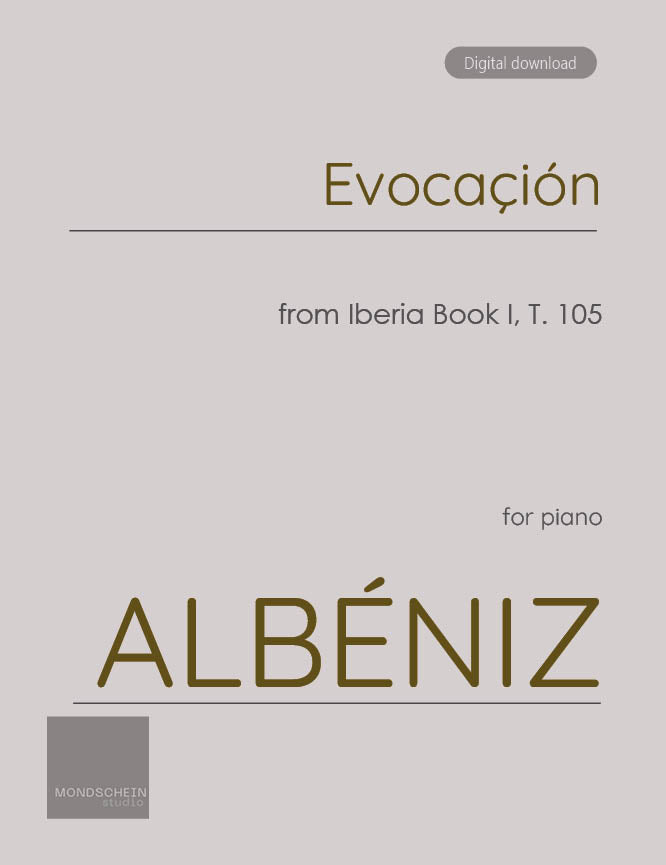 Albeniz - Evocacion from Iberia Book I, T. 105 - Piano (Digital Download)