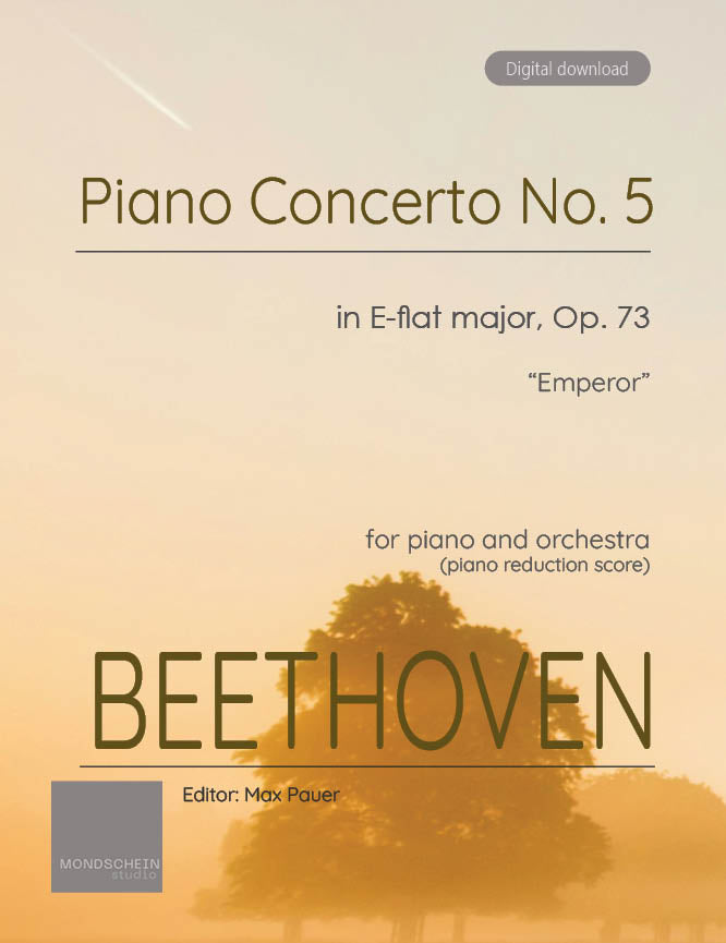 Beethoven - Piano Concerto No. 5 in E-flat major, "Emperor", Op. 73 - Piano (Digital Download)