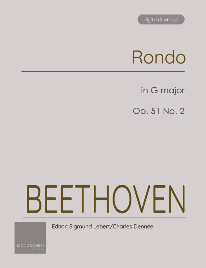 Beethoven - Rondo in G major, Op. 51 No. 2 - Piano (Digital Download)