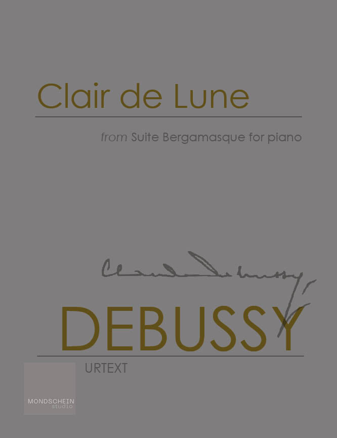Debussy - Clair de lune from Suite Bergamasque - Mondschein Studio - Piano (Digital Download)