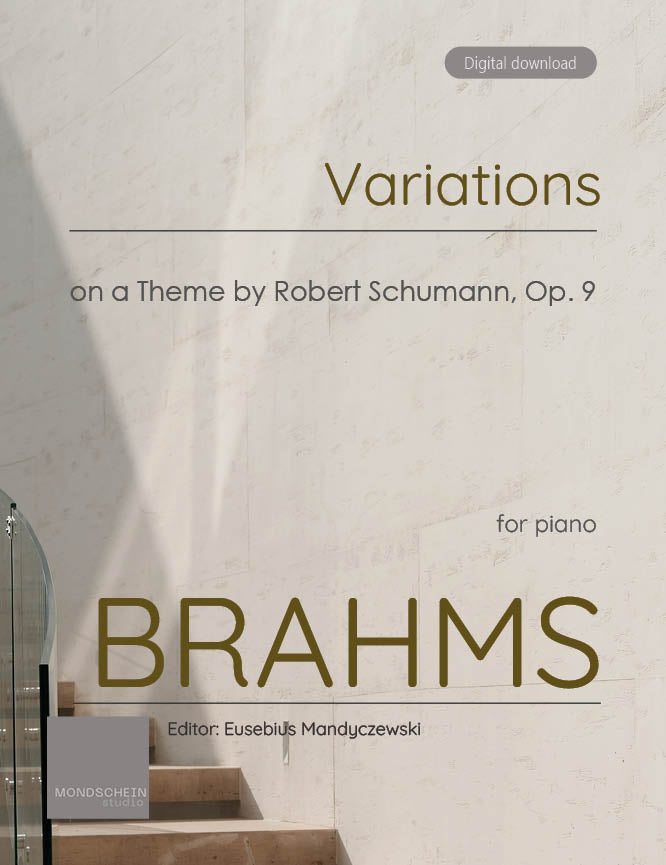 Brahms - Variations on a Theme by Robert Schumann, Op. 9 - Mondschein Studio - Piano (Digital Download)