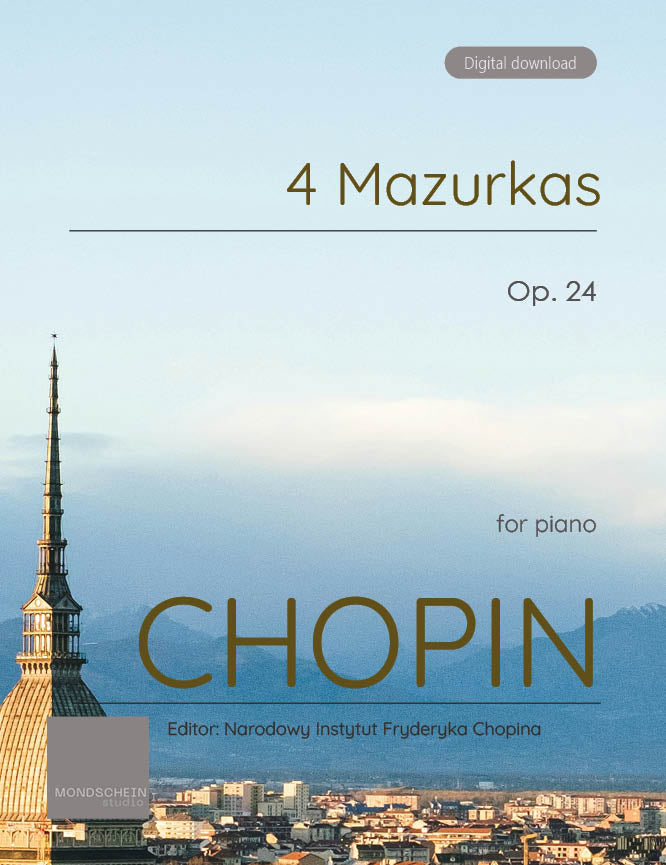 Chopin - 4 Mazurkas, Op. 24 - Mondschein Studio - Piano (Digital Download)