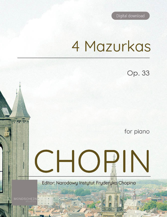Chopin - 4 Mazurkas, Op. 33 - Mondschein Studio - Piano (Digital Download)
