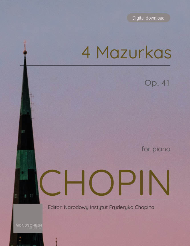 Chopin - 4 Mazurkas, Op. 41 - Mondschein Studio - Piano (Digital Download)