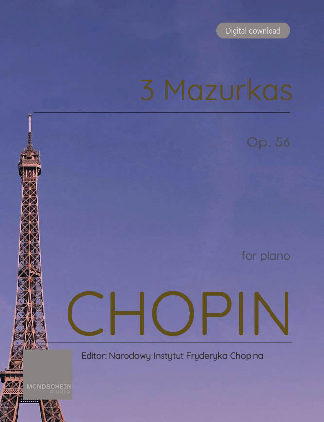 Chopin - 3 Mazurkas, Op. 56 - Mondschein Studio - Piano (Digital Download)