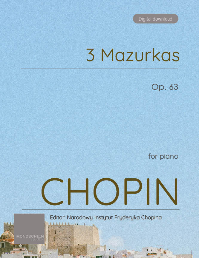 Chopin - 3 Mazurkas, Op. 63 - Mondschein Studio - Piano (Digital Download)