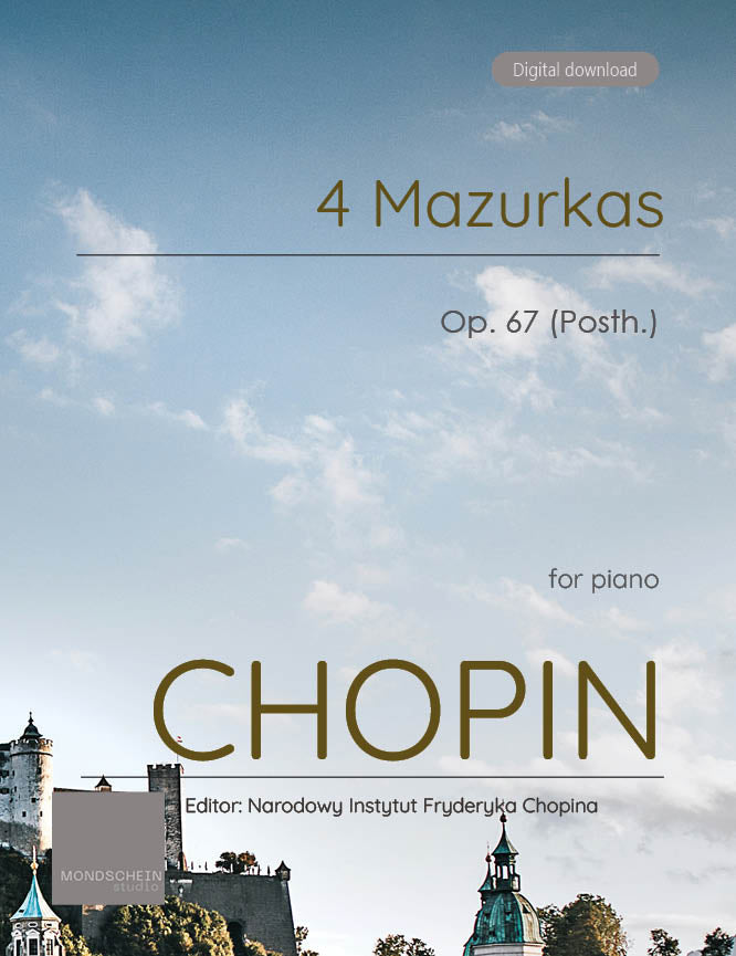 Chopin - 4 Mazurkas, Op. 67 - Mondschein Studio - Piano (Digital Download)