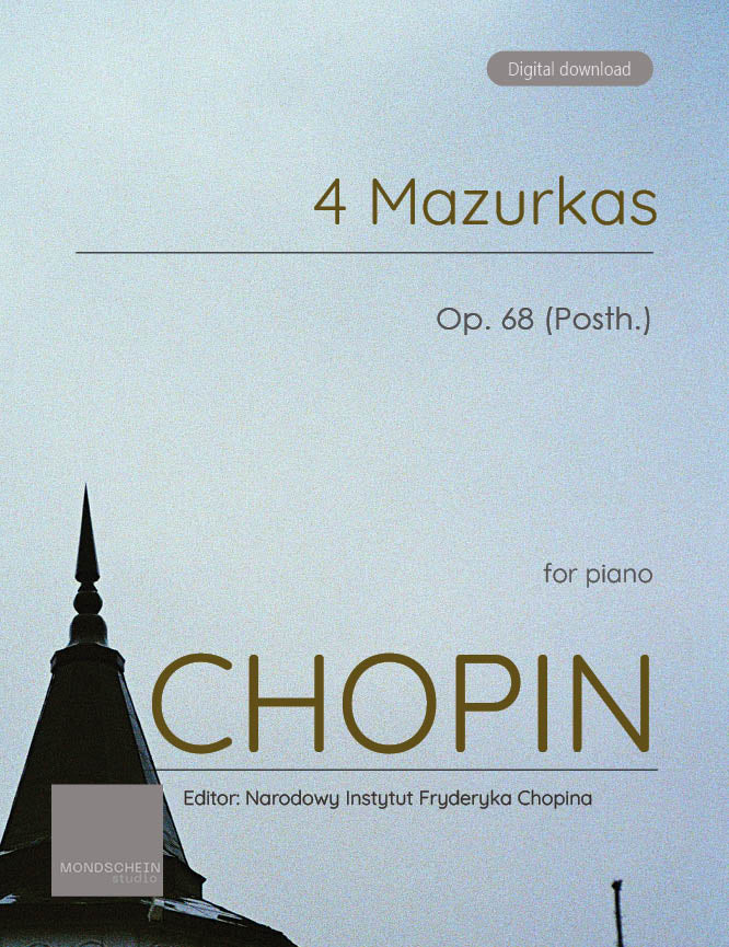 Chopin - 4 Mazurkas, Op. 68 - Mondschein Studio - Piano (Digital Download)