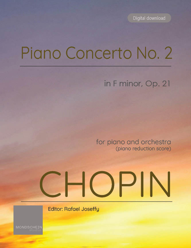Chopin - Piano Concerto No. 2 in F minor, Op. 21 - Mondschein Studio - Piano (Digital Download)