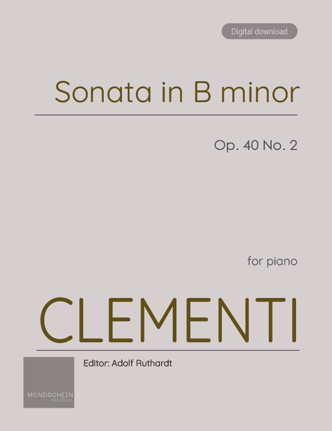 Clementi - Sonata in B minor, Op. 40 No. 2 - Piano (Digital Download)