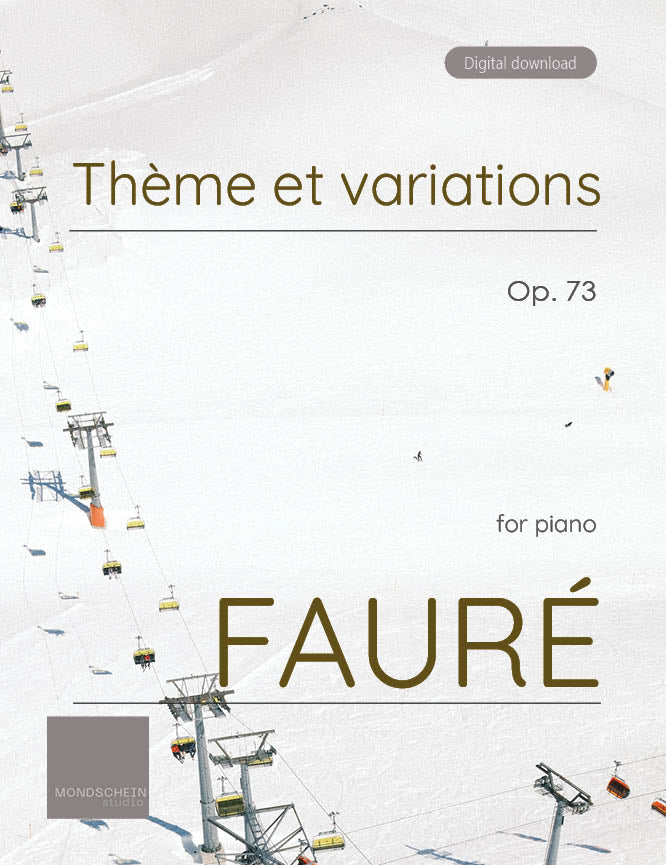Faure - Theme et variations, Op. 73 - Piano (Digital Download)