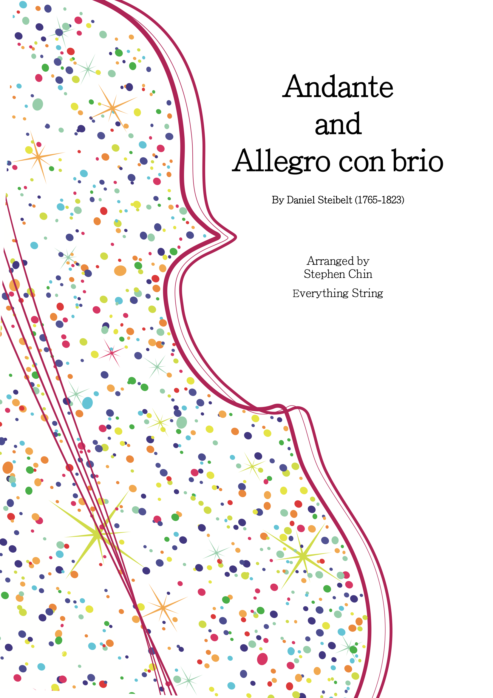 Andante and Allegro con brio - Arr. Stephen Chin - String Orchestra Conductor Score & Parts (Digital Download)