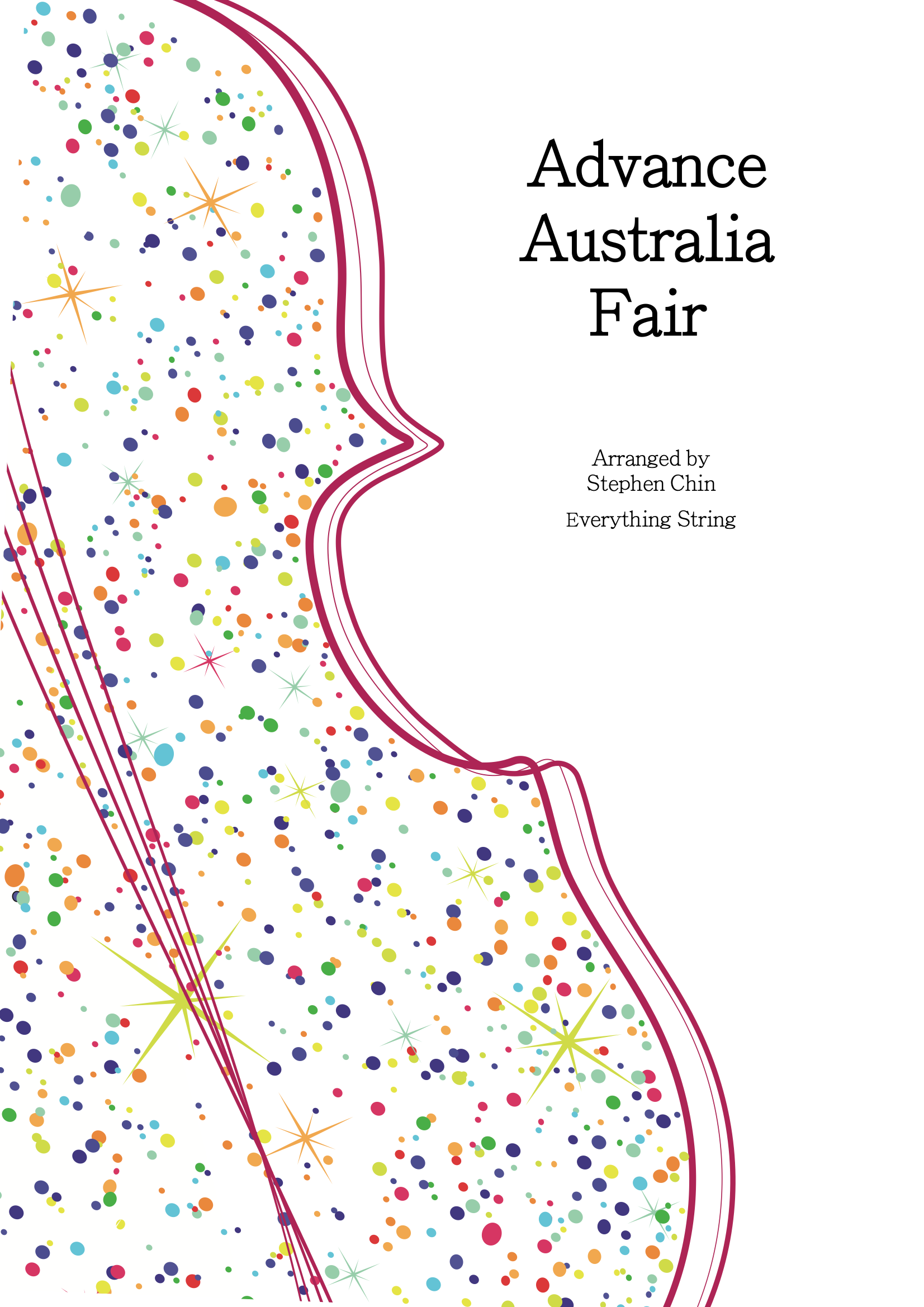 Advance Australia Fair - Arr. Stephen Chin - String Orchestra Conductor Score & Parts (Digital Download)