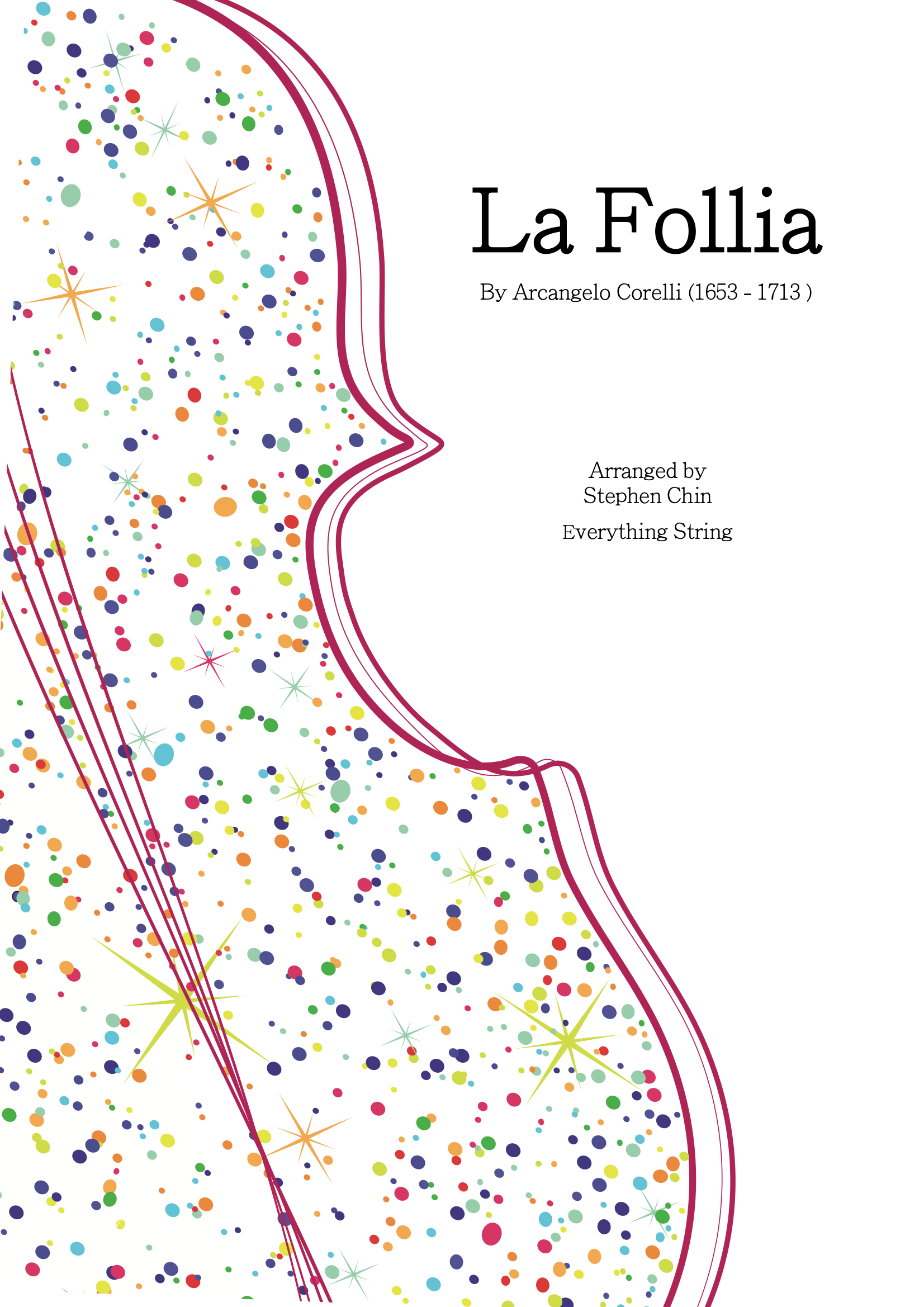 Corelli - La Follia - Arr. Stephen Chin - String Orchestra Conductor Score & Parts (Digital Download)