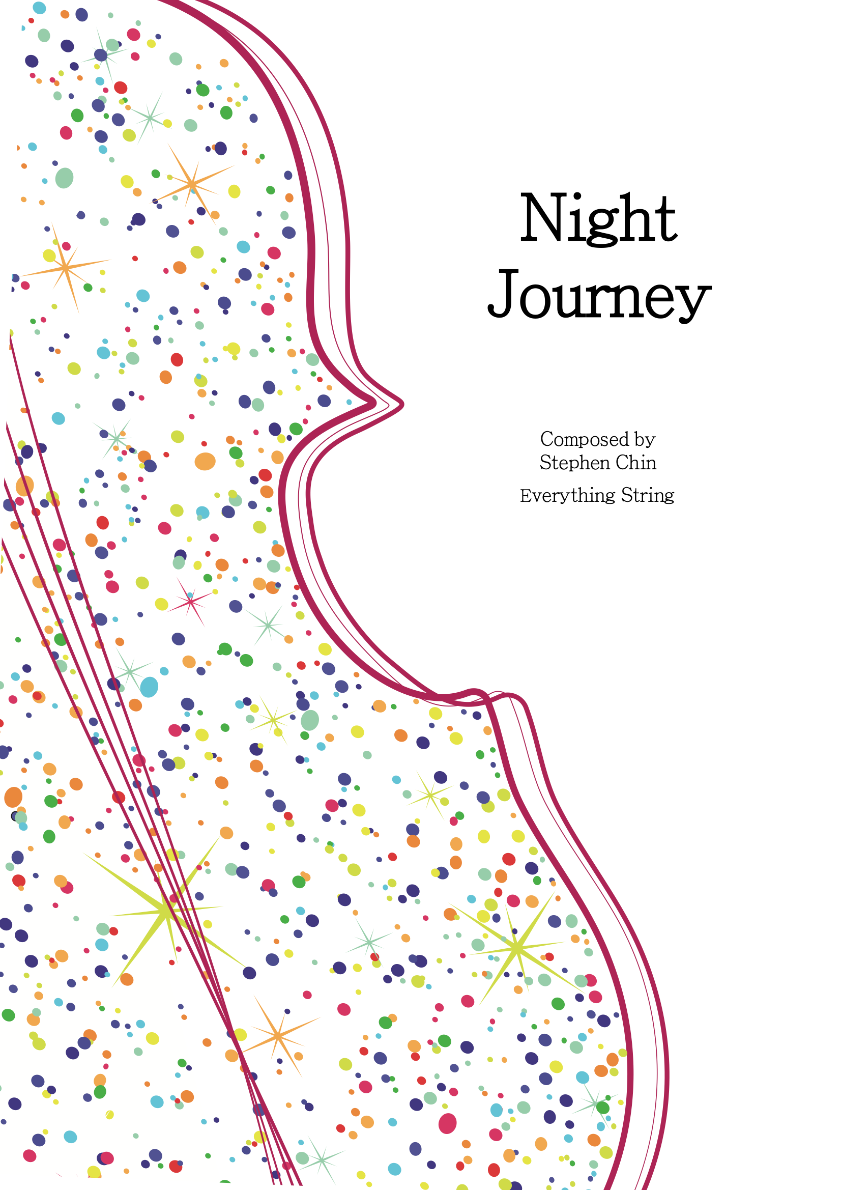 Night Journey - Stephen Chin - String Orchestra Conductor Score & Parts (Digital Download)