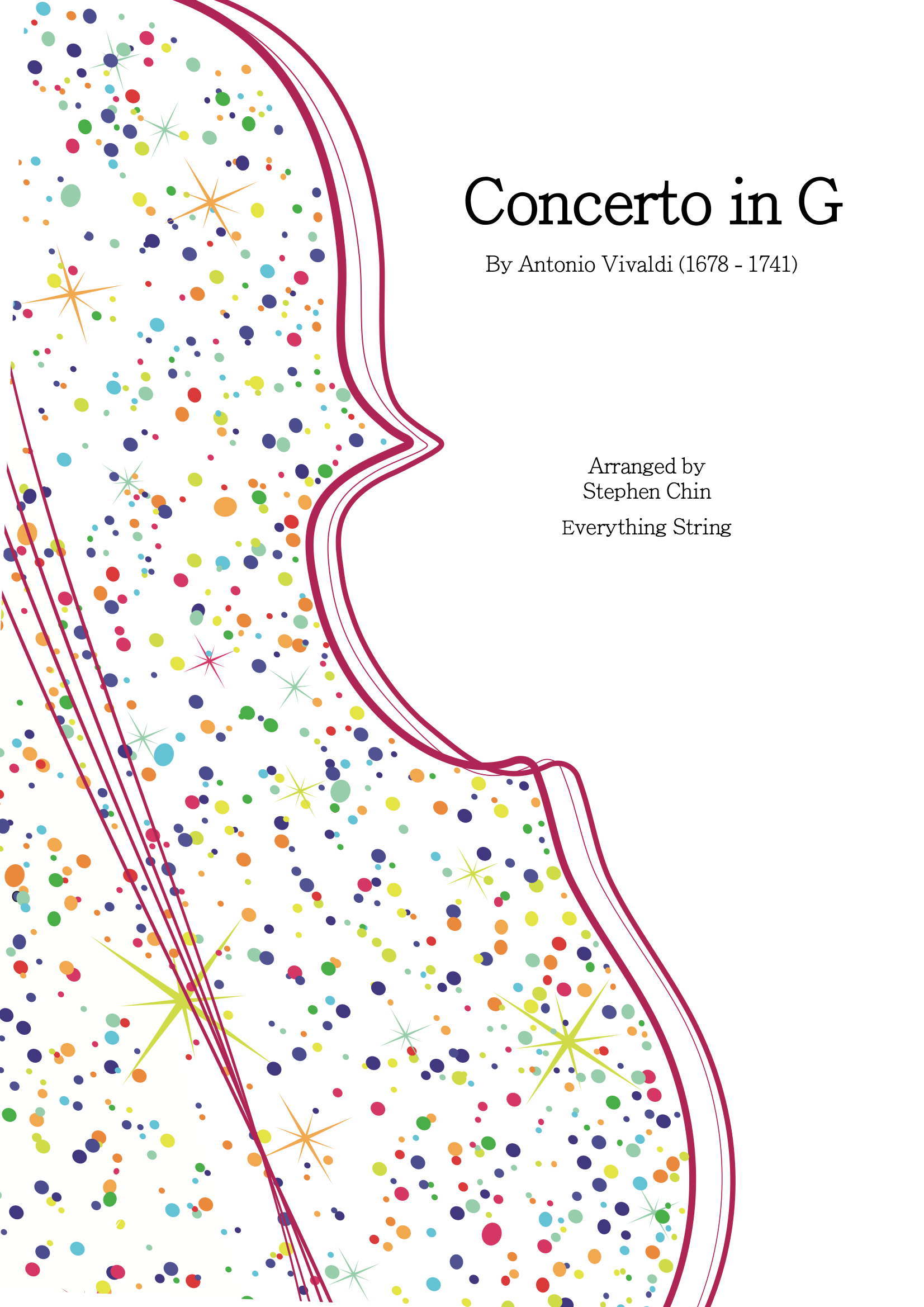 Concerto in G - Stephen Chin - String Orchestra Conductor Score & Parts (Digital Download)
